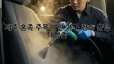 제주 혼족 주목! ✨ 1인 가구 청소 꿀팁 대방출 🏡